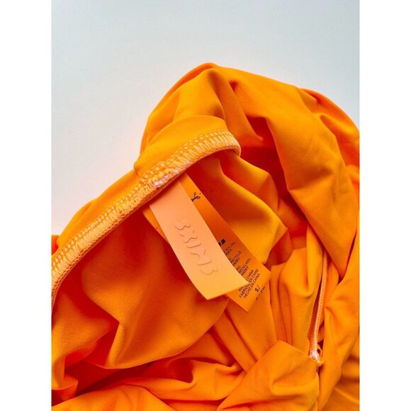 NWOT SKIMS Signature Swim Orange Stretch Fixed Knot Maxi Sarong Pareo, Size S - Picture 8 of 10